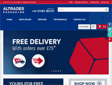Tablet Screenshot of altrades.co.uk